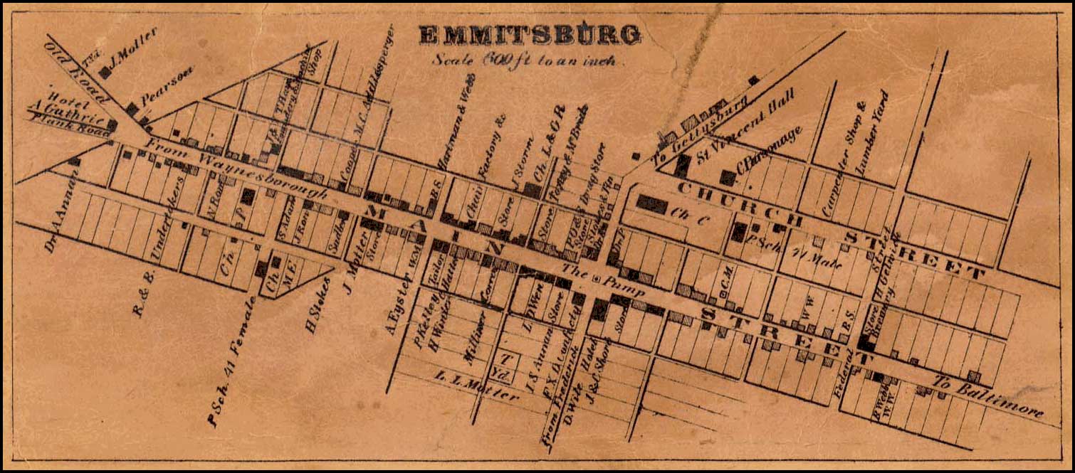 Emmitsburg Area Historical Society List Of Maps 9151